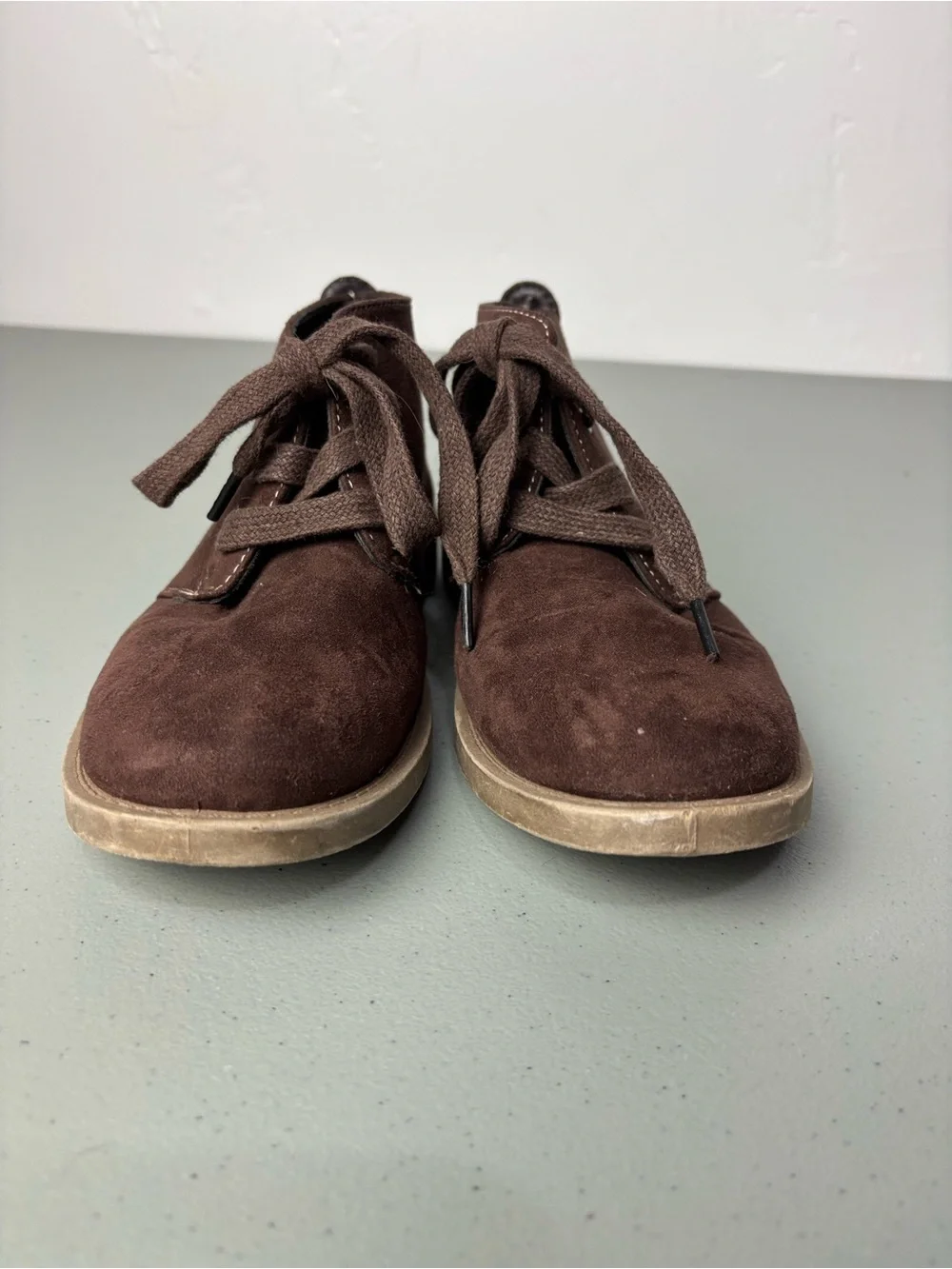 Joseph Allen Boys Brown Chukka Boot Lace Up Dressy Size 2
